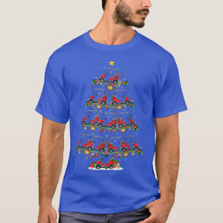 Funny Golf Cart Xmas Lighting Santa Golf Cart Chri T-shirt