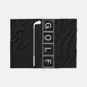 Funny Golf Chemical Elements Periodic Table Golf L Fleece Deken (Voorkant (Horizontaal))