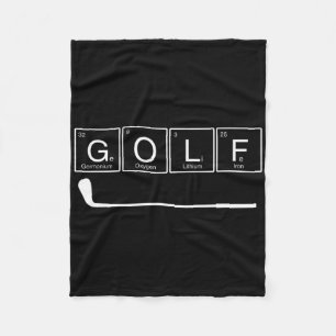 Funny Golf Chemical Elements Periodic Table Golf L Fleece Deken