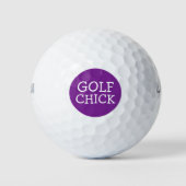 Funny Golf Chick Golfballen (Voorkant)