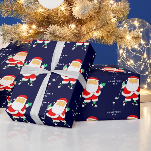 Funny Golf Christmas Cadeaupapier (Feestdagen)