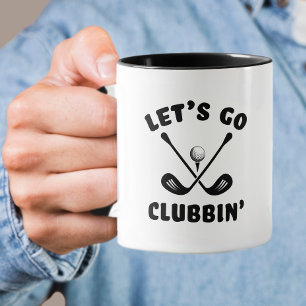 Funny Golf Club Humor Modern Golfer Sports Black Mok