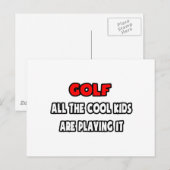 Funny Golf Coach Shirten en geschenken Briefkaart (Voorkant / Achterkant)
