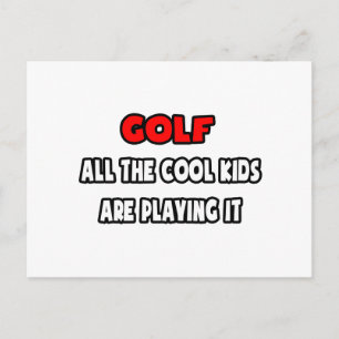 Funny Golf Coach Shirten en geschenken Briefkaart