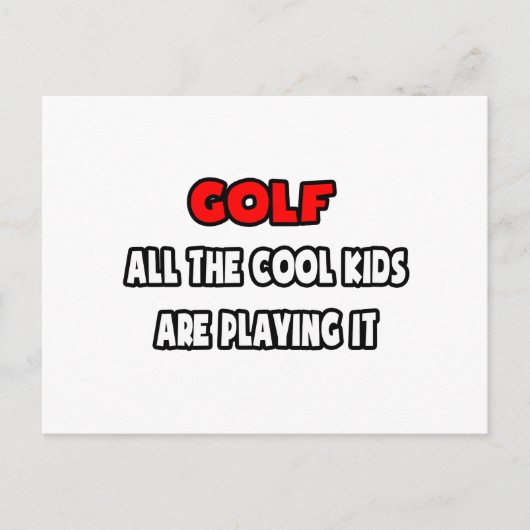 Funny Golf Coach Shirten en geschenken Briefkaart (Voorkant)