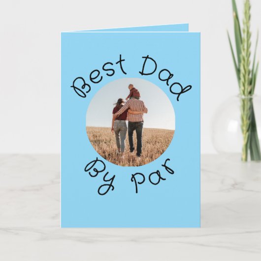 Funny Golf Dad Birthday Personalized Best Dad Par Kaart (Voorkant)