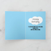 Funny Golf Dad Birthday Personalized Best Dad Par Kaart (Binnen)