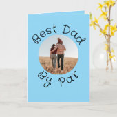 Funny Golf Dad Birthday Personalized Best Dad Par Kaart (Gele Bloem)