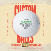 Funny Golf Dad Trash Talk Yours Is 20 Yards Back Golfballen