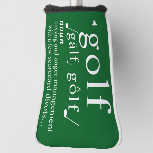 Funny Golf Definition Anger Management Humor Pun   Golfheadcover (Draai 90)