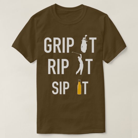 Funny Golf en Beer grip hem op hem.. T-shirt (Design voorkant)