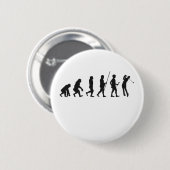 Funny Golf Evolution of Man Geschiedenis van het G Ronde Button 5,7 Cm (Voorkant /achterkant)