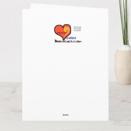 Funny Golf Get Well Kaart (Achterkant)