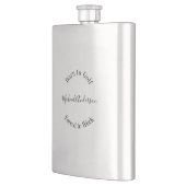 Funny Golf Gezegde Black White Simple Minimalist   Flacon (Links)