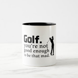 Funny Golf Gezegde Tweekleurige Koffiemok