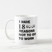 Funny Golf Gezegde voor een Golfer Koffiemok (Links)