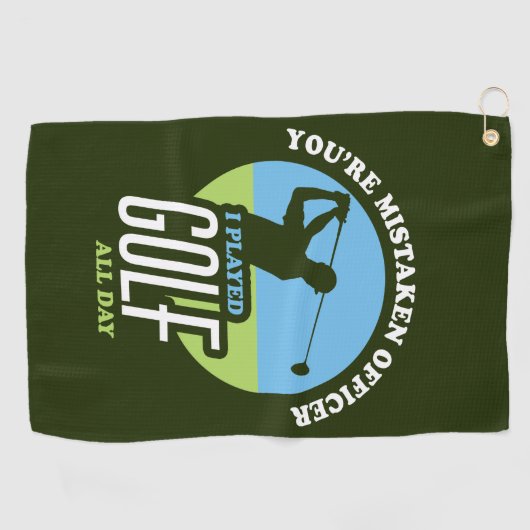 Funny Golf Gezegde voor Golfers Golfhanddoek (Horizontaal)