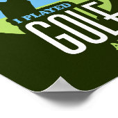 Funny Golf Gezegde voor Golfers Poster (Hoek)