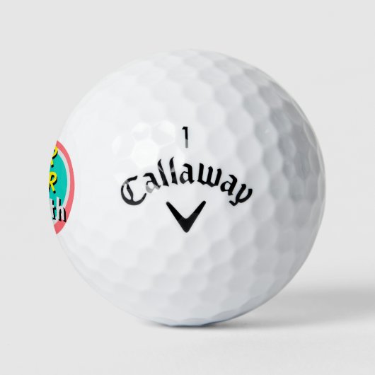 Funny Golf Gezegde Vrouw Novelty Golf Balls Golfballen (Logo)