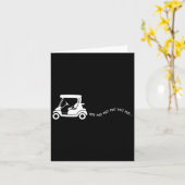 Funny Golf Gift Golfing Cart Joke Putt Birthday Go Kaart (Gele Bloem)