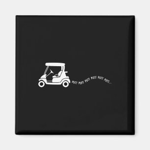 Funny Golf Gift Golfing Cart Joke Putt Birthday Go Magneet