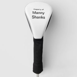 Funny Golf Gift Joke Name Manny Shanks Golfheadcover