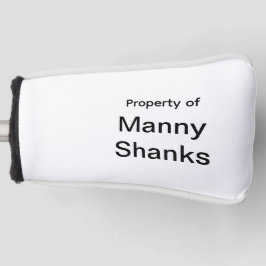 Funny Golf Gift Joke Name Manny Shanks Golfheadcover