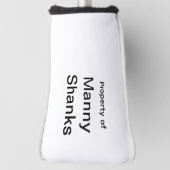 Funny Golf Gift Joke Name Manny Shanks Golfheadcover (Draai 90)