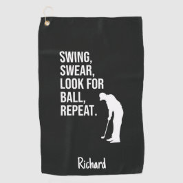 Funny Golf Gifts For Guys Men Humorous Hilarious  Golfhanddoek