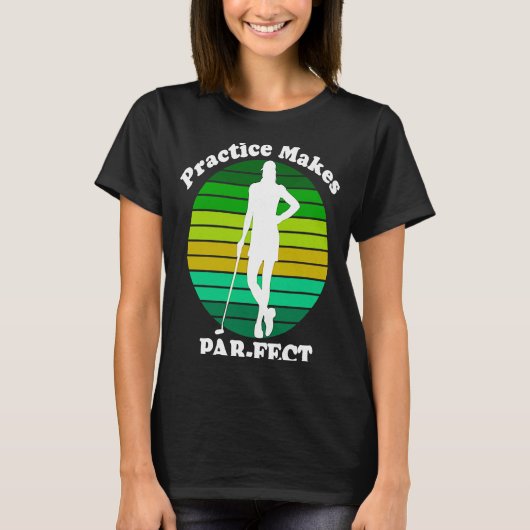 Funny Golf, Golfer, Golf Swing, Golf Lover, Female T-shirt (Voorkant)