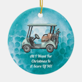 Funny Golf Golfer Keramisch Ornament
