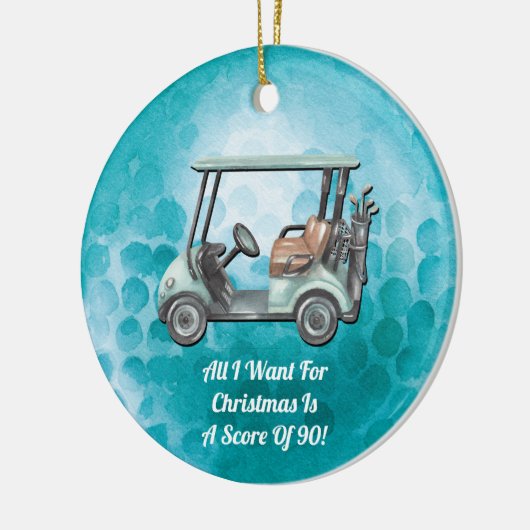 Funny Golf Golfer Keramisch Ornament (Links)