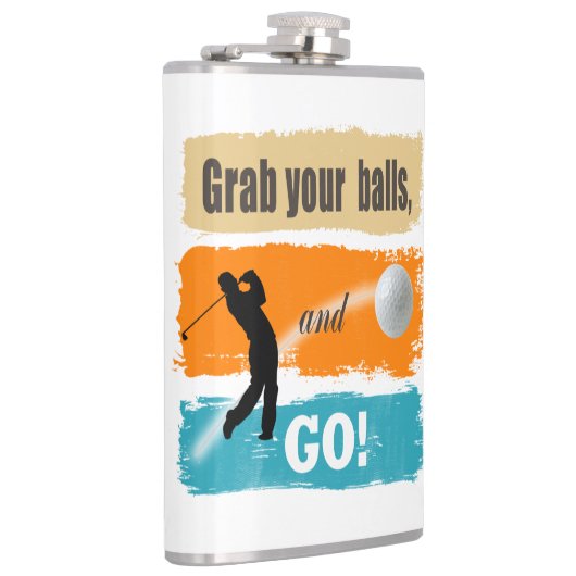 Funny Golf Grab Your Balls ID466 Heupfles (Rechts)