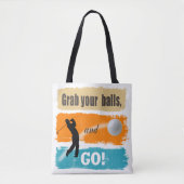 Funny Golf Grab Your Balls ID466 Tote Bag (Voorkant)