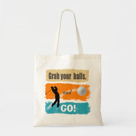 Funny Golf Grab Your Balls ID466 Tote Bag (Voorkant)