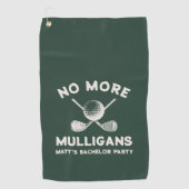 Funny Golf Groomsmen Bachelor Party Favors Golfhanddoek (Voorkant)