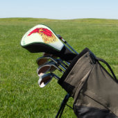 Funny Golf Head Hoesje Verraste Haan Jouw tekst Golfheadcover (Insitu)