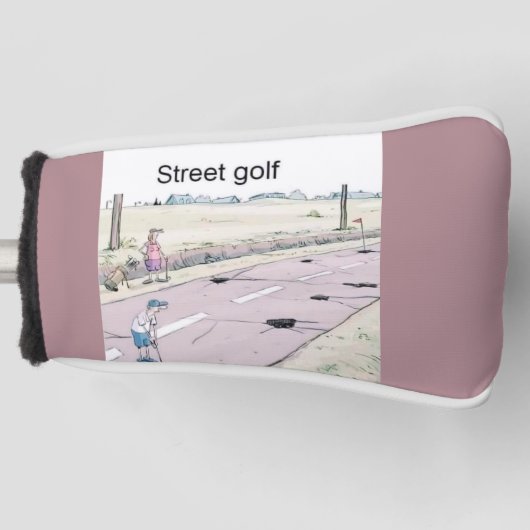 FUNNY Golf Head STREER GOLF HUMOR GOLF HEAD HOESJE Golfheadcover (Voorkant)