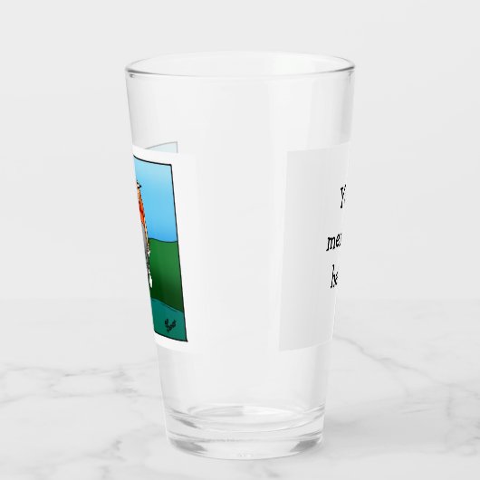 Funny Golf Humor Beer Glass Gift Glas (Links)
