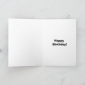 Funny Golf Humor Birthday Card Kaart (Binnen)