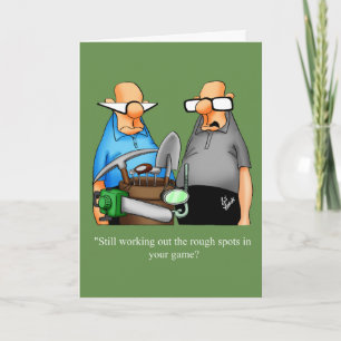 Funny Golf Humor Birthday Card Kaart