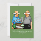 Funny Golf Humor Birthday Uitnodiging (Voorkant)