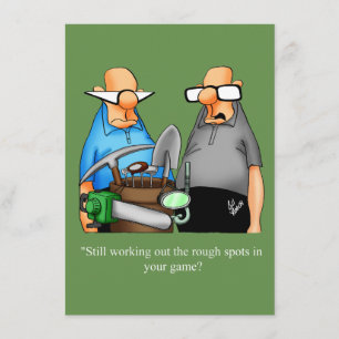 Funny Golf Humor Birthday Uitnodiging