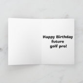 Funny Golf Humor Birthday Wenskaart Kaart (Binnen)