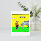 Funny Golf Humor Briefkaart (Staand voorkant)