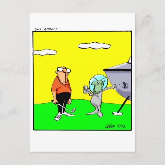 Funny Golf Humor Briefkaart (Voorkant)