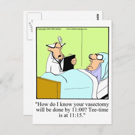 Funny Golf Humor Briefkaart (Voorkant / Achterkant)