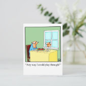 Funny Golf Humor Briefkaart (Staand voorkant)