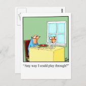 Funny Golf Humor Briefkaart (Voorkant / Achterkant)