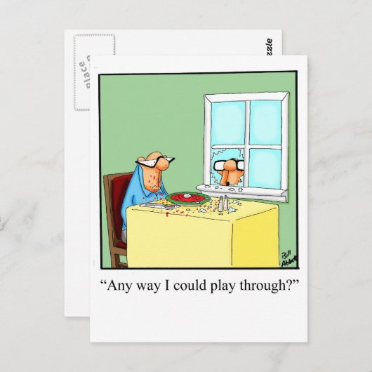 Funny Golf Humor Briefkaart (Voorkant / Achterkant)